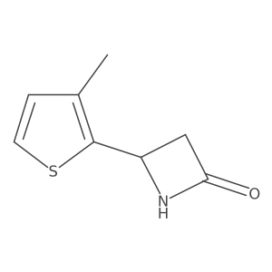 4-(3-Methylthiophen-2-yl)azetidin-2-one结构式