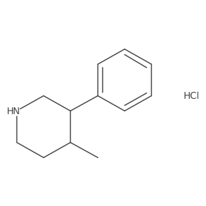 4-Methyl-3-phenylpiperidine hydrochloride结构式
