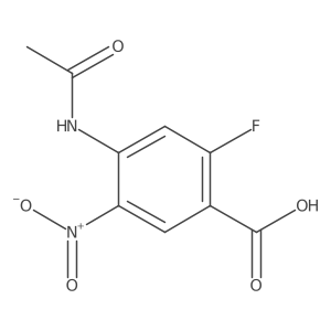 4-Acetylamino-2-fluoro-5-nitro-benzoic acid结构式