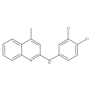 (3,4-Dichloro-phenyl)-(4-methyl-quinolin-2-yl)-amine Structure