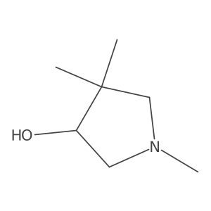 1,4,4-Trimethylpyrrolidin-3-ol结构式
