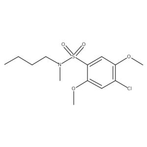 Butyl[(4-chloro-2,5-dimethoxyphenyl)sulfonyl]methylamine Structure