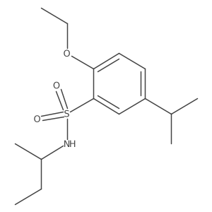 {[2-Ethoxy-5-(methylethyl)phenyl]sulfonyl}(methylpropyl)amine结构式