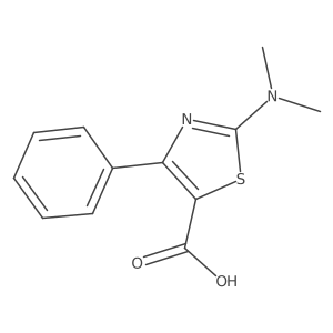 2-(Dimethylamino)-4-phenyl-1,3-thiazole-5-carboxylic acid Structure