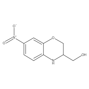 (7-nitro-3,4-dihydro-2H-1,4-benzoxazin-3-yl)methanol结构式