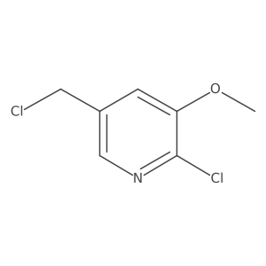 2-Chloro-5-(chloromethyl)-3-methoxypyridine结构式