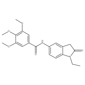 N-(1-ethyl-2-oxoindolin-5-yl)-3,4,5-trimethoxybenzamide Structure