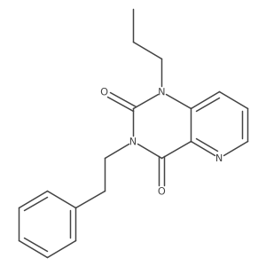 3-phenethyl-1-propylpyrido[3,2-d]pyrimidine-2,4(1H,3H)-dione Structure