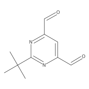 2-Tert-butylpyrimidine-4,6-dicarbaldehyde Structure