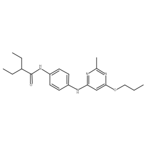 2-ethyl-N-(4-((2-methyl-6-propoxypyrimidin-4-yl)amino)phenyl)butanamide Structure
