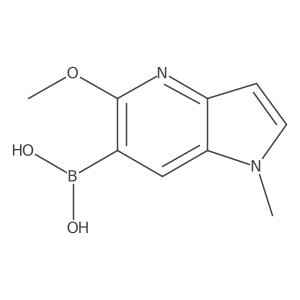 B-(5-methoxy-1-methyl-1h-pyrrolo[3,2-b]pyridin-6-yl)-boronic acid结构式