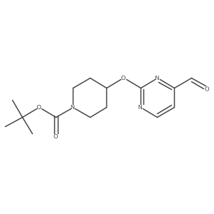 Tert-butyl 4-(4-formylpyrimidin-2-yl)oxypiperidine-1-carboxylate Structure