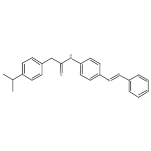 Benzeneacetamide, 4-(1-methylethyl)-N-[4-(2-phenyldiazenyl)phenyl]- Structure