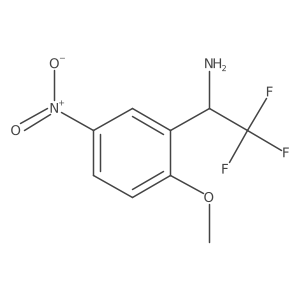 2,2,2-Trifluoro-1-(2-methoxy-5-nitrophenyl)ethan-1-amine Structure
