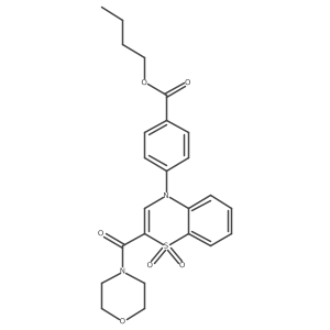 1-[4-({6-Fluoro-2-[(4-methylpiperidin-1-yl)carbonyl]quinolin-4-yl}amino)phenyl]ethanone结构式