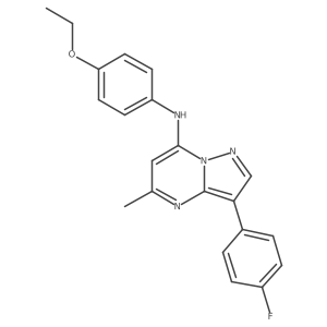 N-(4-ethoxyphenyl)-3-(4-fluorophenyl)-5-methylpyrazolo[1,5-a]pyrimidin-7-amine Structure
