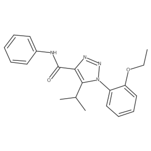 1-(2-ethoxyphenyl)-5-isopropyl-N-phenyl-1H-1,2,3-triazole-4-carboxamide Structure