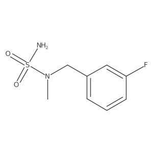 N-[(3-fluorophenyl)methyl]-N-methylaminosulfonamide结构式