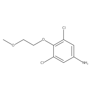3,5-Dichloro-4-(2-methoxyethoxy)aniline结构式