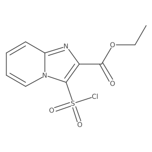 Imidazo[1,2-a]pyridine-2-carboxylic acid,3-(chlorosulfonyl)-,ethyl ester结构式