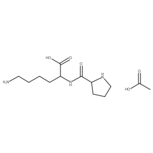 H-Pro-Lys-OH Acetate结构式