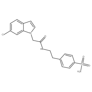 2-(6-chloro-1H-indol-1-yl)-N-[2-(4-sulfamoylphenyl)ethyl]acetamide Structure