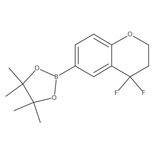 2-(4,4-Difluorochroman-6-YL)-4,4,5,5-tetramethyl-1,3,2-dioxaborolane结构式