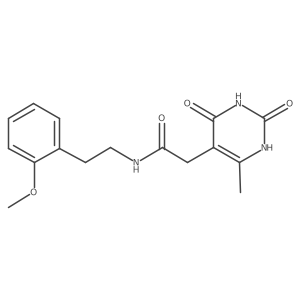 N-(2-methoxyphenethyl)-2-(6-methyl-2,4-dioxo-1,2,3,4-tetrahydropyrimidin-5-yl)acetamide Structure