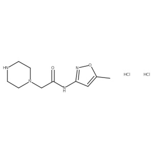 N-(5-methyl-1,2-oxazol-3-yl)-2-(piperazin-1-yl)acetamide dihydrochloride Structure