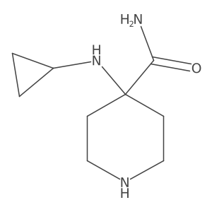 NC(=O)C1(NC2CC2)CCNCC1结构式
