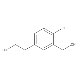 2-(4-Chloro-3-(hydroxymethyl)phenyl)ethanol结构式