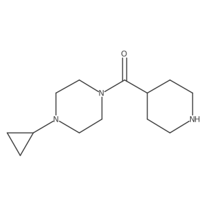 1-Cyclopropyl-4-(piperidine-4-carbonyl)piperazine Structure