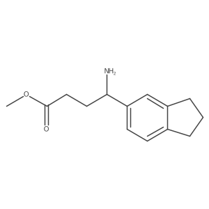 methyl 4-amino-4-(2,3-dihydro-1H-inden-5-yl)butanoate结构式