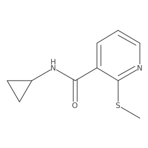 N-cyclopropyl-2-(methylsulfanyl)pyridine-3-carboxamide Structure