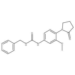 1-Benzyl-3-[3-methoxy-4-(2-oxopyrrolidin-1-yl)phenyl]urea Structure