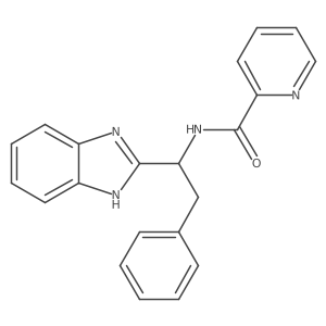 (S)-N-(1-(1H-Benzo[d]imidazol-2-yl)-2-phenylethyl)picolinamide结构式