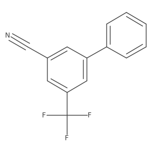 5-(Trifluoromethyl)-[1,1'-biphenyl]-3-carbonitrile结构式