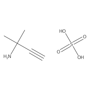 2-Methyl-3-butyn-2-amine; sulfuric acid结构式