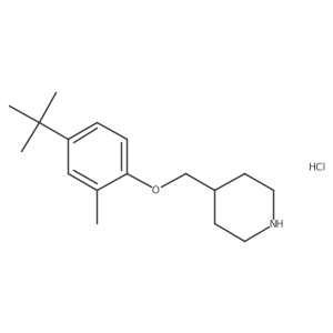 4-{[4-(Tert-butyl)-2-methylphenoxy]-methyl}piperidine hydrochloride结构式