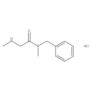 N-Benzyl-N-methyl-2-(methylamino)acetamide hydrochloride结构式
