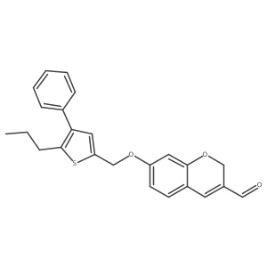 7-((4-Phenyl-5-propylthiophen-2-yl)methoxy)-2H-chromene-3-carbaldehyde Structure
