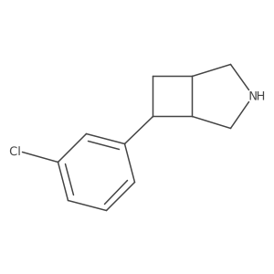 6-(3-Chlorophenyl)-3-azabicyclo[3.2.0]heptane Structure
