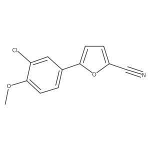 5-(3-Chloro-4-methoxyphenyl)-2-furonitrile Structure