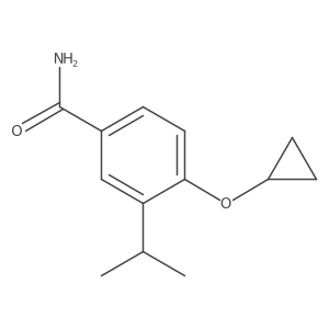 4-Cyclopropoxy-3-isopropylbenzamide结构式
