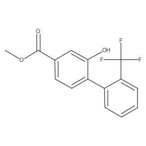 Methyl 2-hydroxy-2'-(trifluoromethyl)biphenyl-4-carboxylate结构式