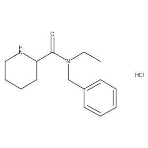 N-Benzyl-N-ethyl-2-piperidinecarboxamide hydrochloride结构式