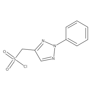 (2-phenyl-2H-1,2,3-triazol-4-yl)methanesulfonyl chloride Structure