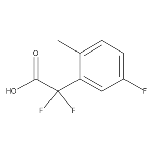 2,2-Difluoro-2-(5-fluoro-2-methylphenyl)acetic acid结构式