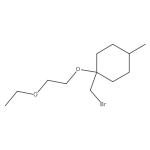 1-(Bromomethyl)-1-(2-ethoxyethoxy)-4-methylcyclohexane Structure
