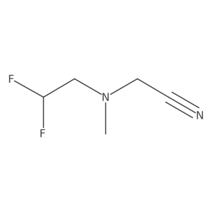 2-[(2,2-Difluoroethyl)(methyl)amino]acetonitrile Structure